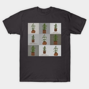 Christmas Pattern Tree And Snow T-Shirt